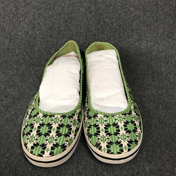 Keds Eleanor Panda Print Green Canvas Slip-On Ballet Flats Womens Size 9.5 - Picture 4 of 8